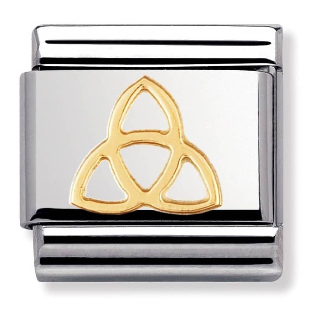 NOMINATION Gold Trinity Knot Charm  030119-04