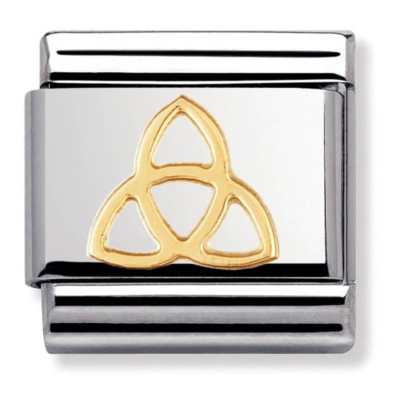 Nomination Gold Trinity Knot Charm  030119-04