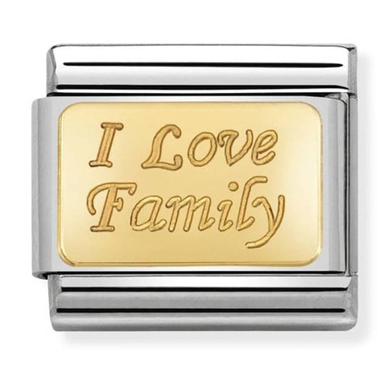 Nomination Gold I Love Family Charm 030121-33