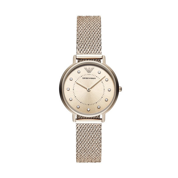 Armani Pink Mesh Watch AR11129