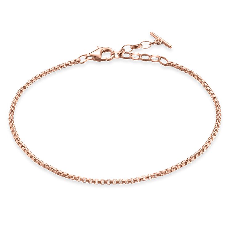 Thomas Sabo Glam & Soul Fine Rose Gold Plated Bracelets A1561-415-12-L19.5v