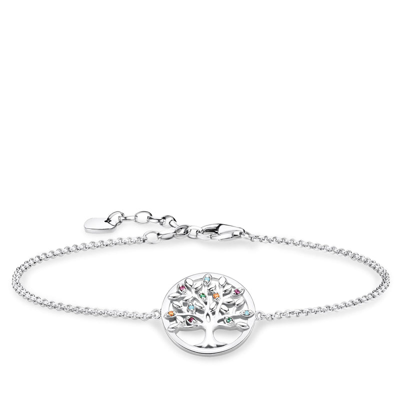 Thomas Sabo Multistone Tree Of Love Bracelet A1868-477-7-L19V