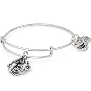 ALEX AND ANI Rafaelian Silver Mom Adjustable Bangle A18BILY03RS