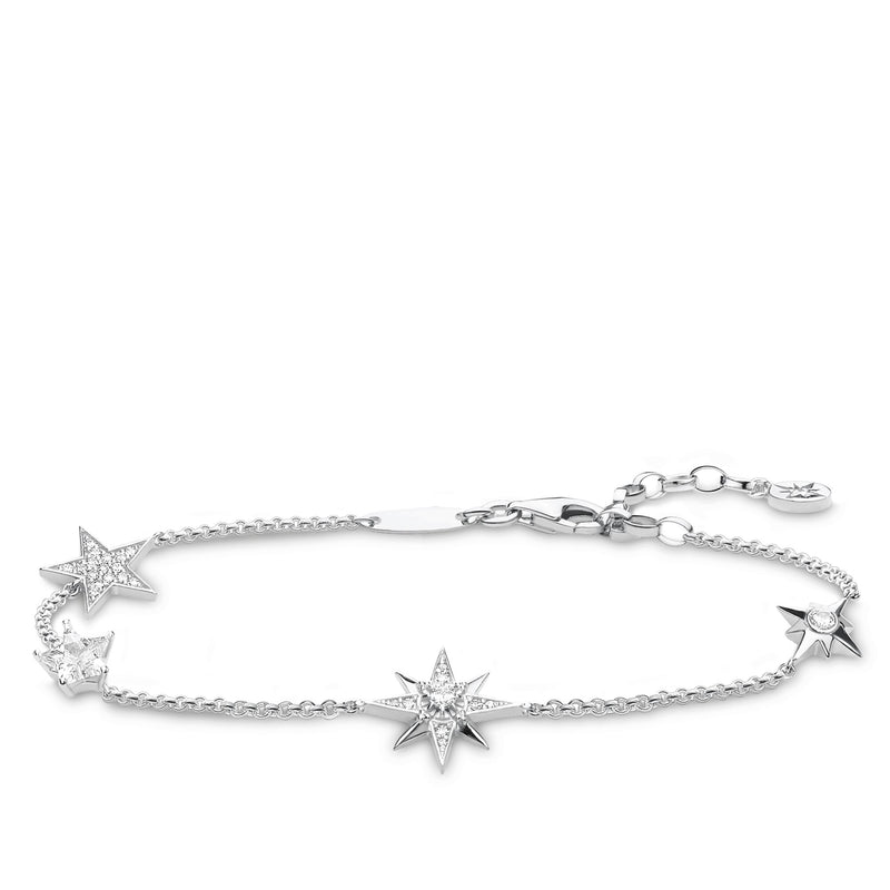 Thomas Sabo Silver Star & Moon Bracelet A1994-051-14-L19v