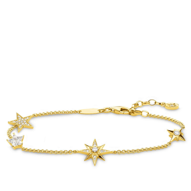 Thomas Sabo Gold Plated Magic Stars Bracelet A1916-414-14-L19V