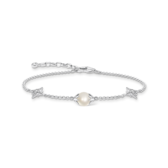 Thomas Sabo Silver CZ & Pearl Bracelet A1978-167-14-L19v