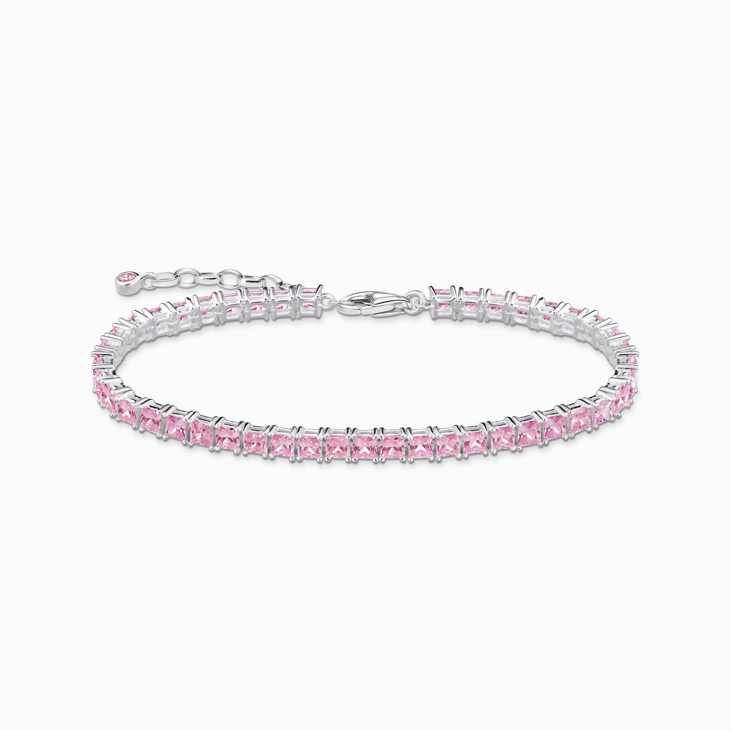 Thomas Sabo Tennis bracelet with pink stones silver A2029-051-9-L19v