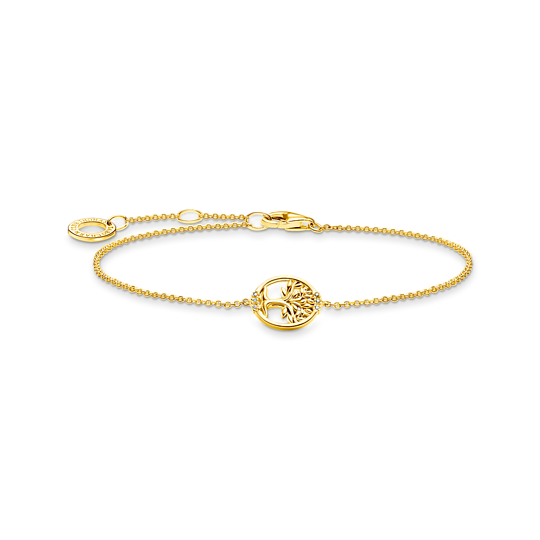 Thomas Sabo Gold Plated Tree of Life Bracelet A2041-414-14