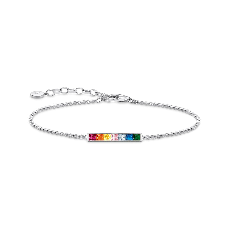 THOMAS SABO  BRACELET COLOURFUL STONES SILVER A2068-477-7-L19V