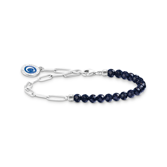 Thomas Sabo Member Charm Bracelet Dark Blue A2129-007-32