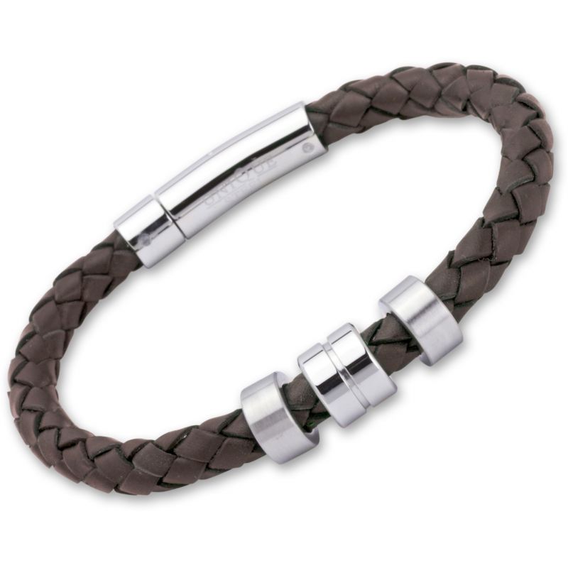 Unique & Co Dark Brown Leather Bracelet A63DB