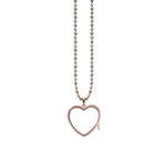 Hot Diamonds Large Heart Rose Gold Plated Keeper AL010