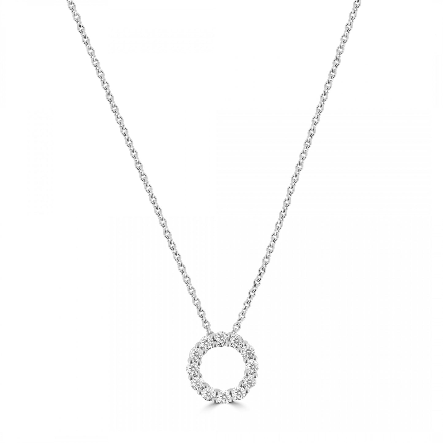 18ct White Gold Diamond Pendant ARG1214