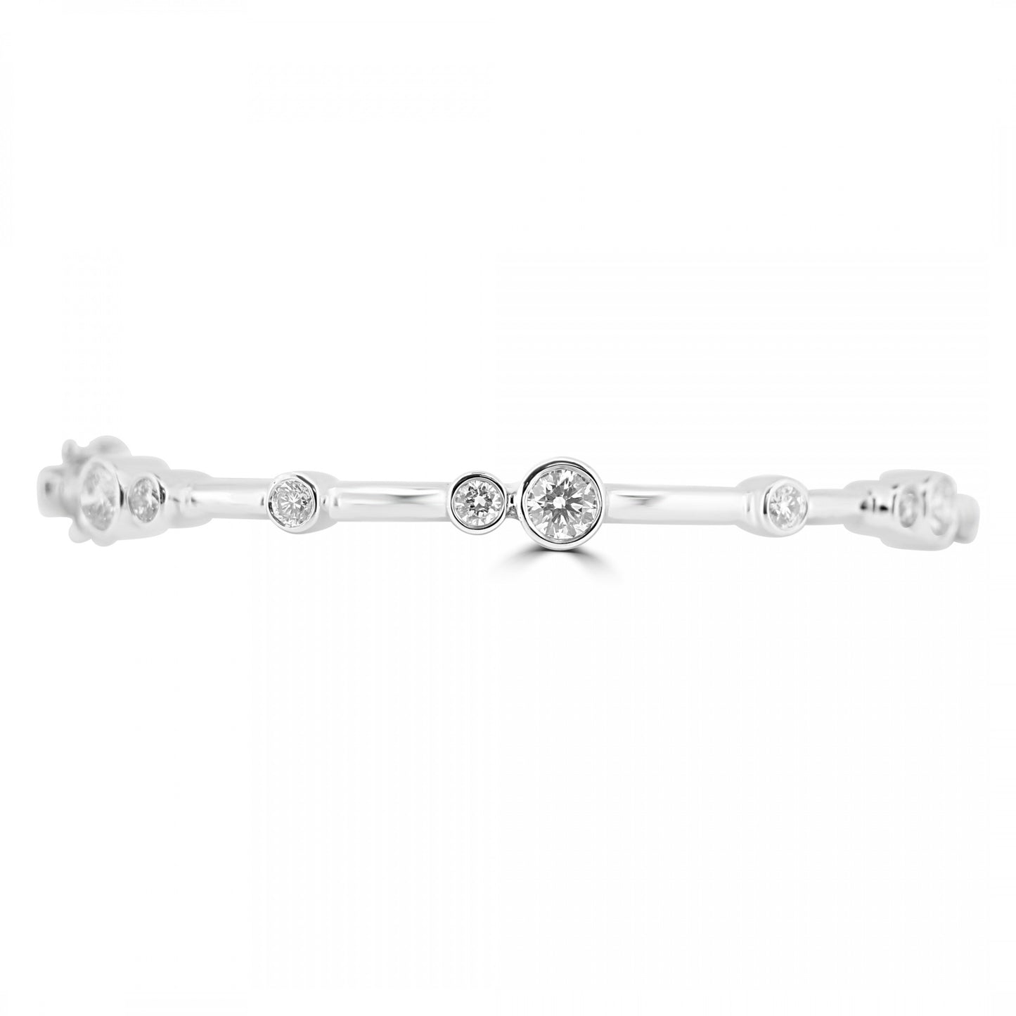 18ct White Gold Diamond Bangle ARG1217