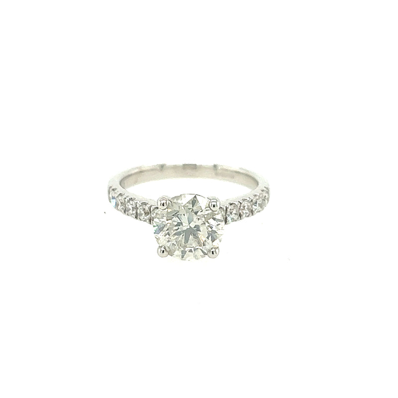 18ct White Gold Solitaire Diamond Ring - ASM1574