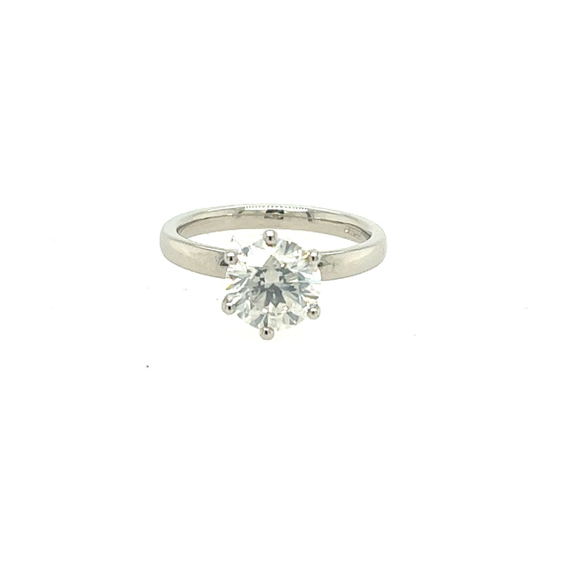 Platinum 2ct Solitaire Diamond Ring - ASM1579
