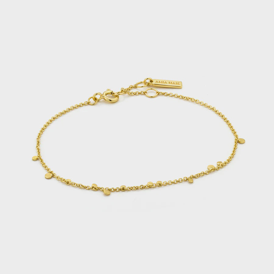 ANIA HAIE Gold Geometry Mixed Discs Bracelet B005-02G