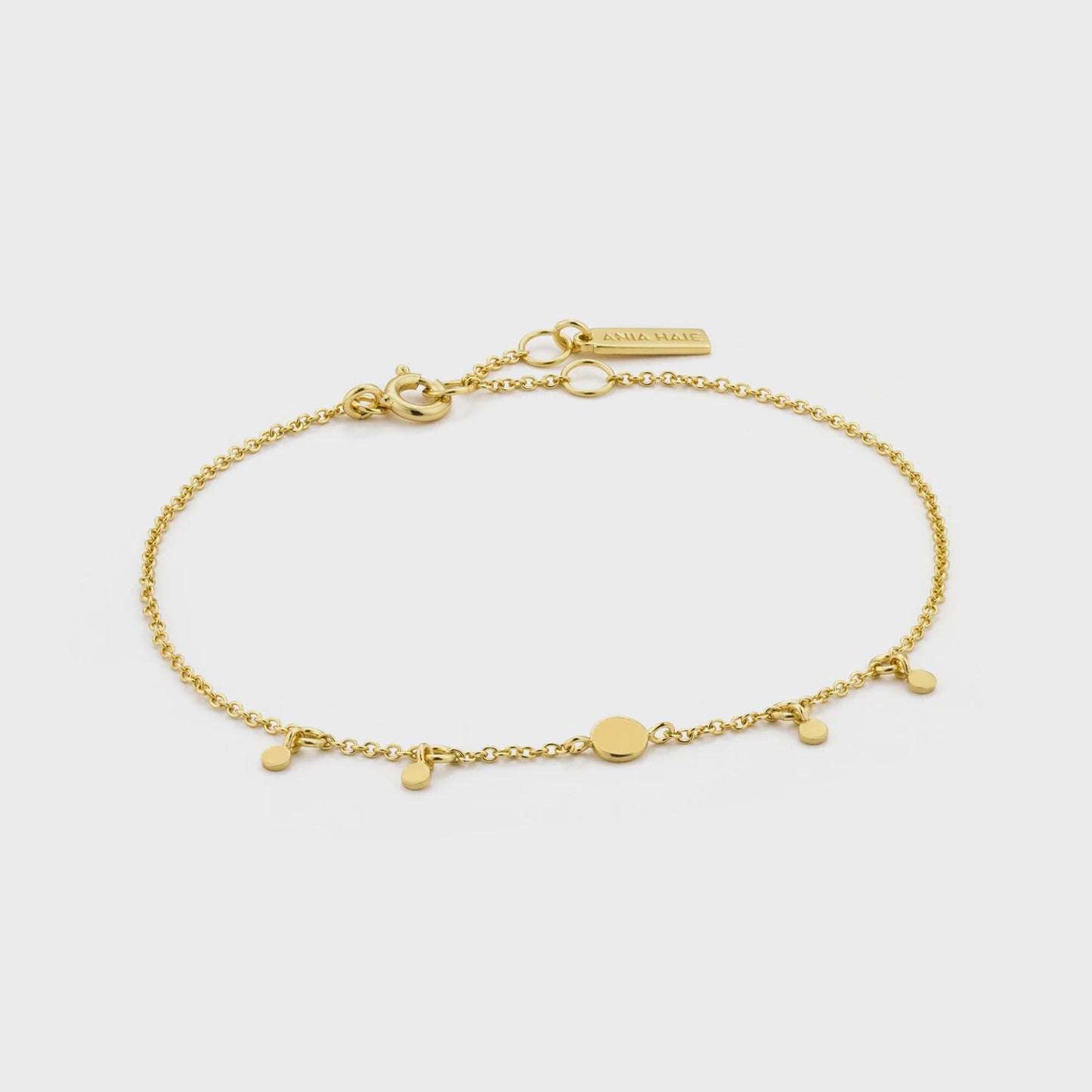 ANIA HAIE Gold Geometry Drop Discs Bracelet B005-03G