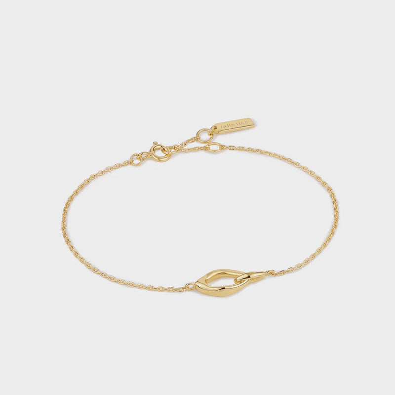 ANIA HAIE Gold Wave Link Bracelet B044-01G