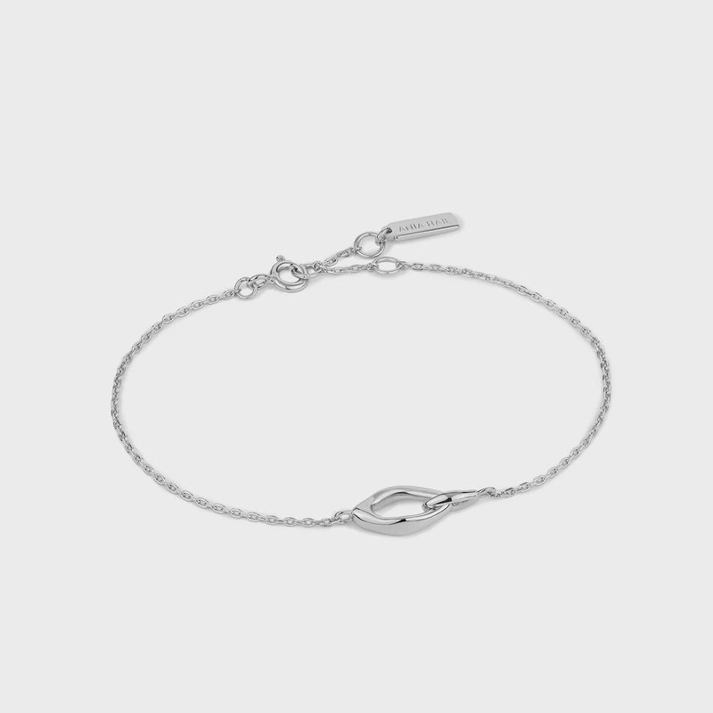 ANIA HAIE Silver Wave Link Bracelet B044-01H