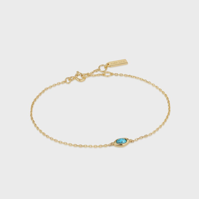 ANIA HAIE Gold Turquoise Wave Bracelet B044-02G