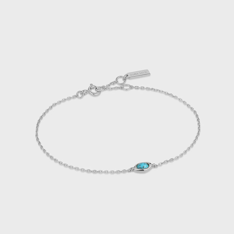 ANIA HAIE Silver Turquoise Wave Bracelet B044-02H