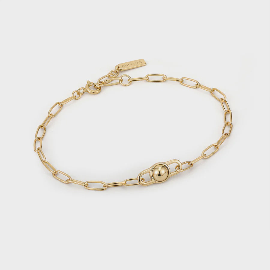 ANIA HAIE Gold Orb Link Chunky Chain Bracelet B045-02G