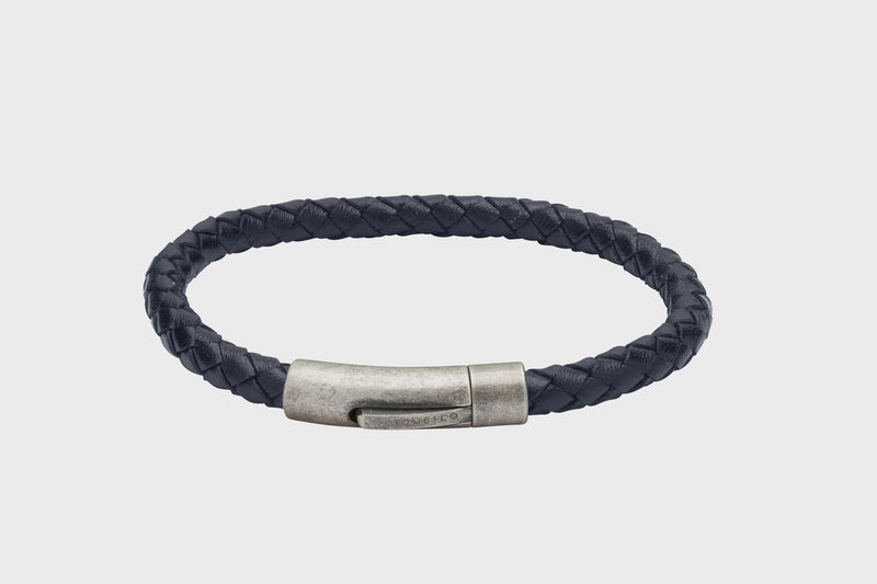 UNIQUE & CO BLUE LEATHER BRACELET B370BLUE