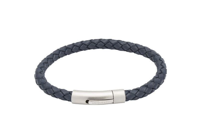 Unique & Co Blue Leather Bracelet B399BLUE
