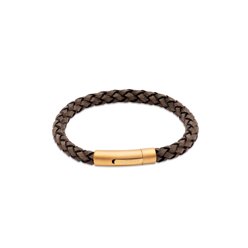 Unique & Co Mens Leather Bracelet B453DB