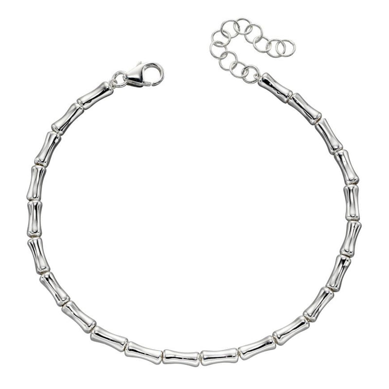 Sterling Silver Bamboo Tennis Bracelet B5265