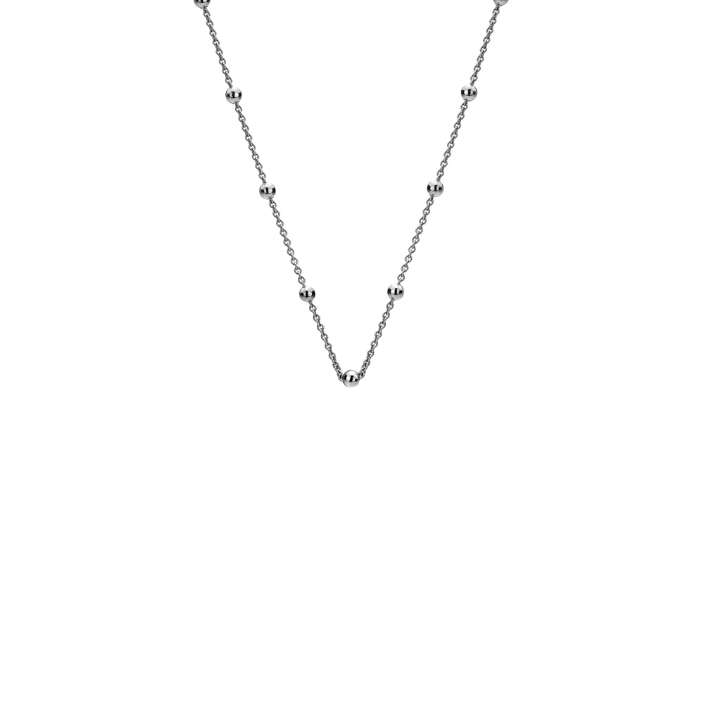 Hot Diamonds 24" Silver Intermittent Beaded Chain CH050