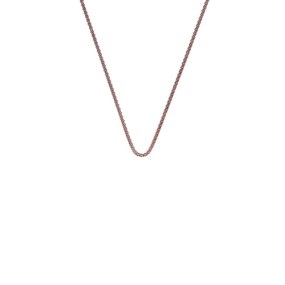 Hot Diamonds 24" Rose Gold Plated Sterling Silver Popcorn Chain CH060