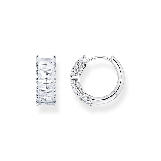 Thomas Sabo Silver CZ Hoop Earrings CR667-051-14