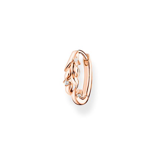 Thomas Sabo Rose Gold Plated Single Hoop Earrings CR681-416-14