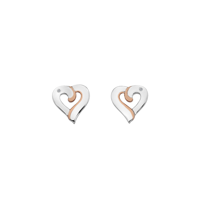 Hot Diamonds Sterling Silver Together Earrings DE546