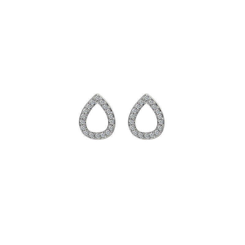 Hot Diamonds Women Silver Topaz Stud Earrings DE555