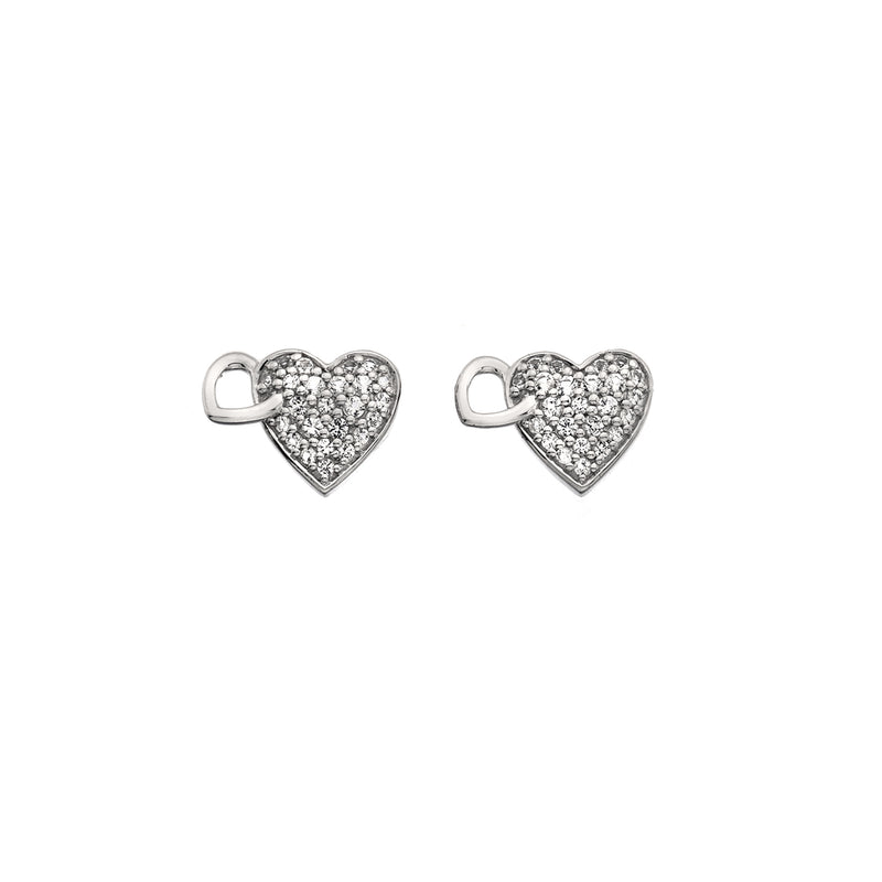 Hot Diamonds Togetherness Solid Heart Earrings DE607