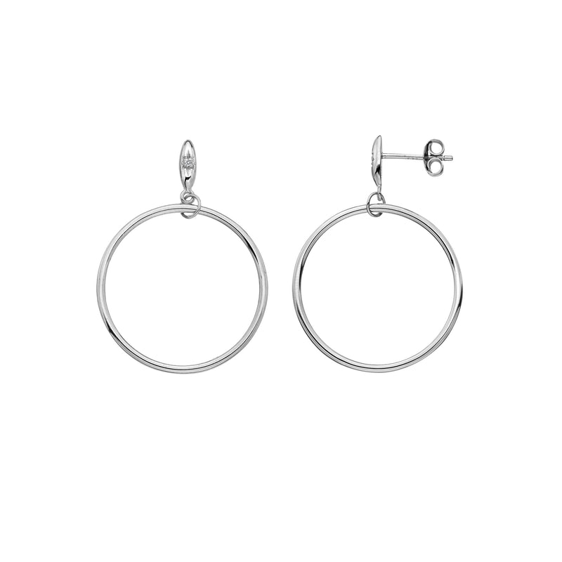 Hot Diamonds Sterling Silver Circle Earrings DE631