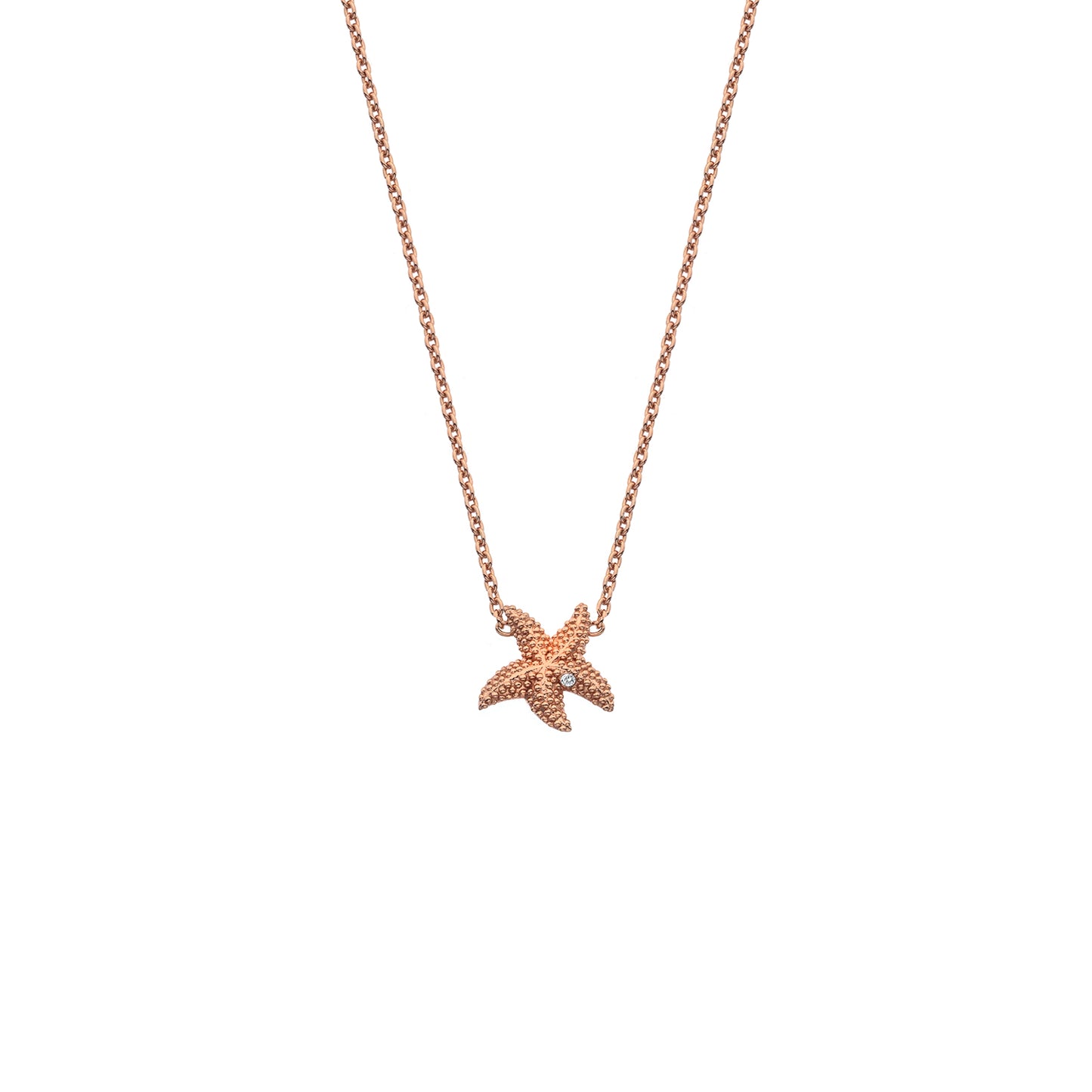 Hot Diamonds Eternal Love Necklace Rose Gold Plate DN135