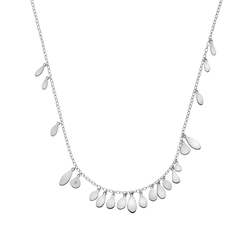 Hot Diamonds Sterling Silver Monsoon Statement Necklace DN138 ...