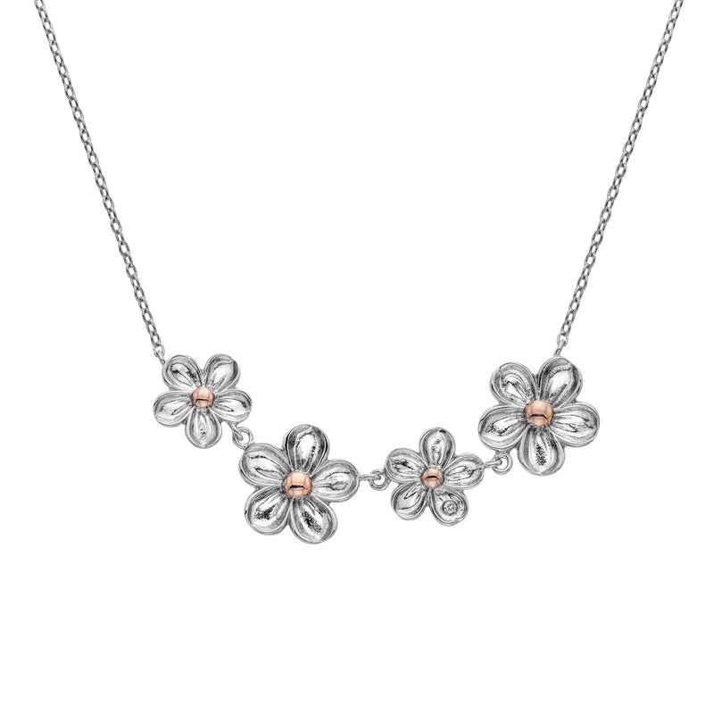 Hot Diamonds Sterling Silver Forget Me Not Necklace DN140