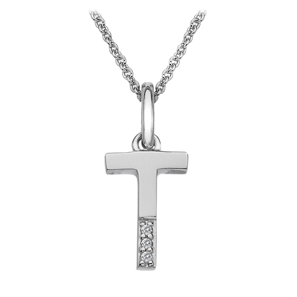 Hot Diamonds Initials Pendant: T