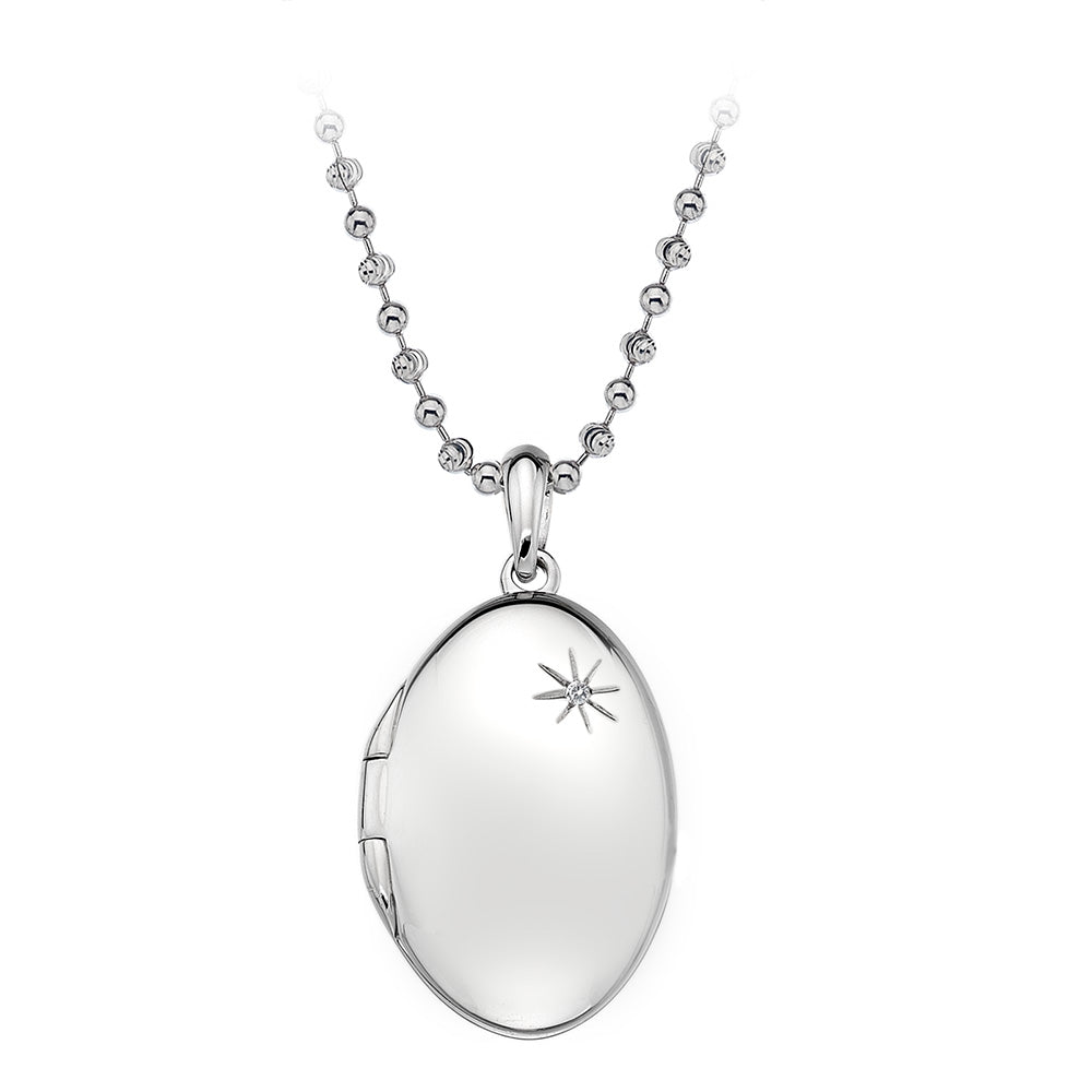 Hot Diamonds Memoirs Oval Locket Pendant DP493