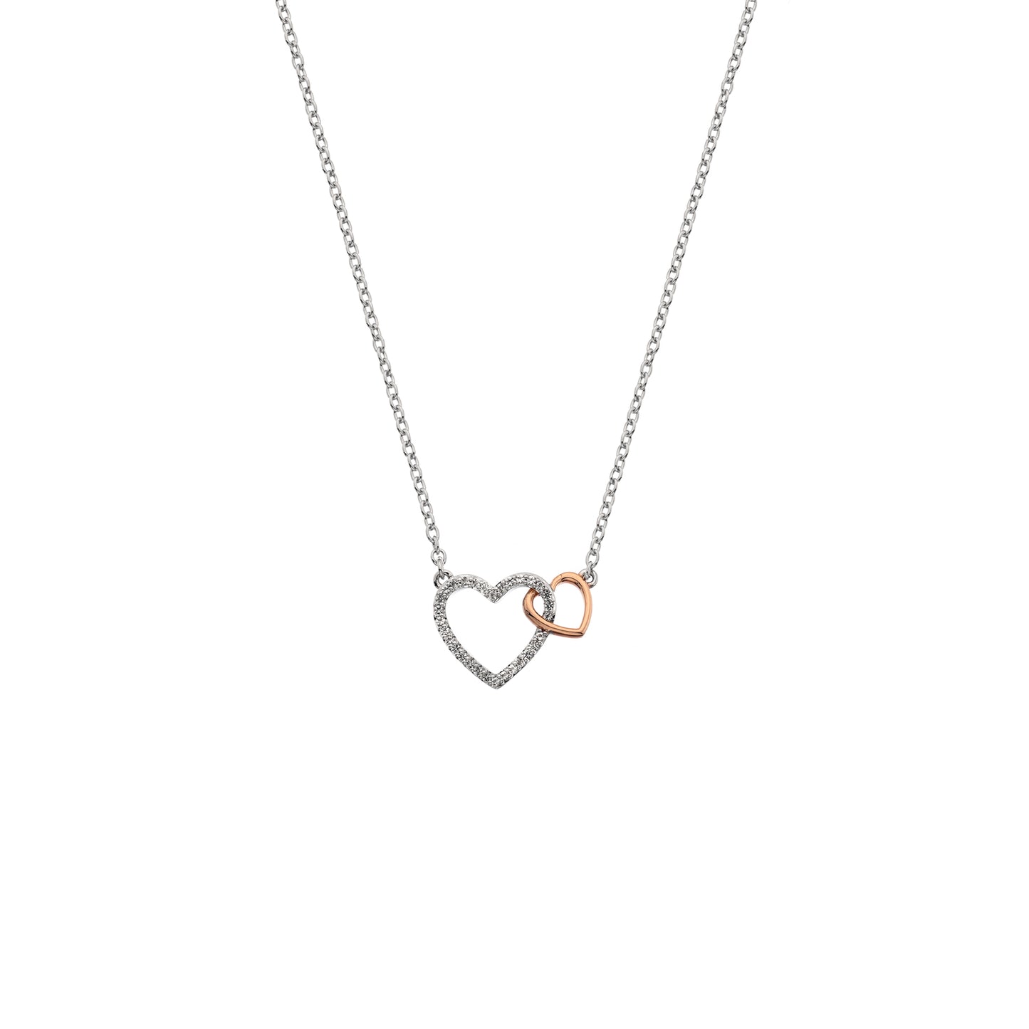 Hot Diamonds Togetherness Open Heart Necklace DP732