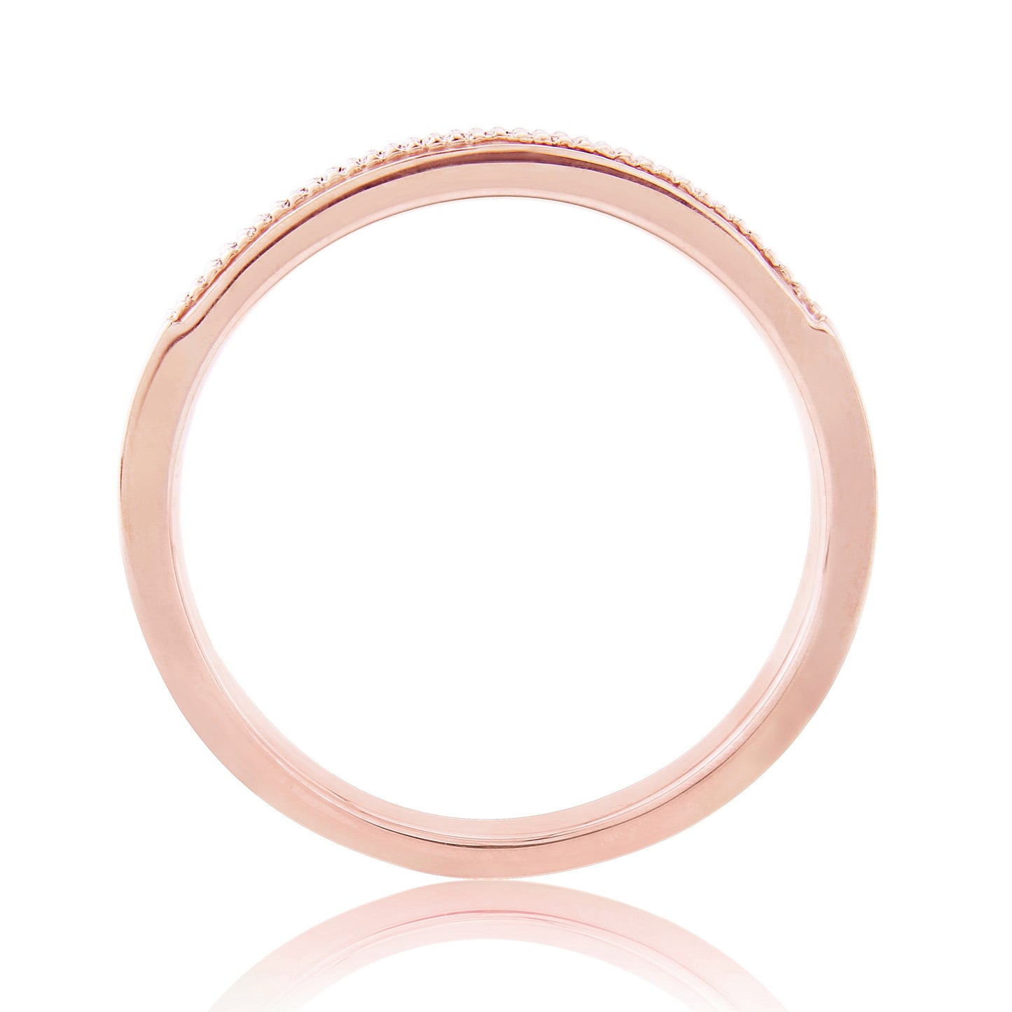 9ct Rose Gold Diamond Ring