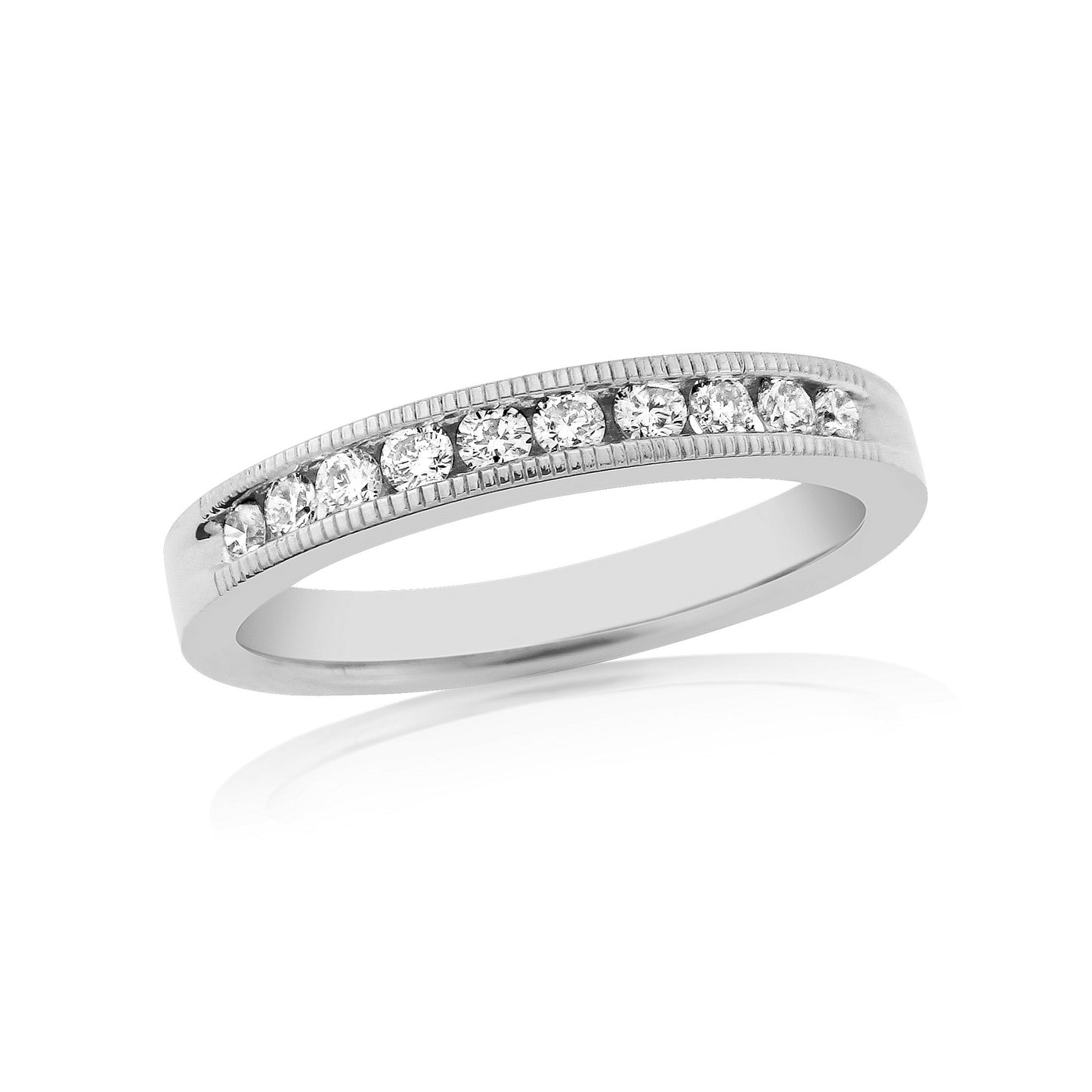 9ct White Gold Diamond Ring