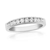 9ct White Gold Diamond Half Eternity ring 0.33ct