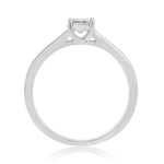 9ct White Gold Princess Cut Diamond Ring