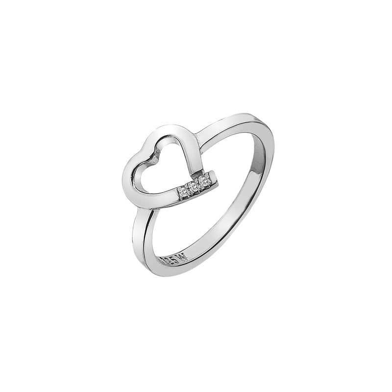 Hot Diamonds Amore Hearts Ring DR194 Size N